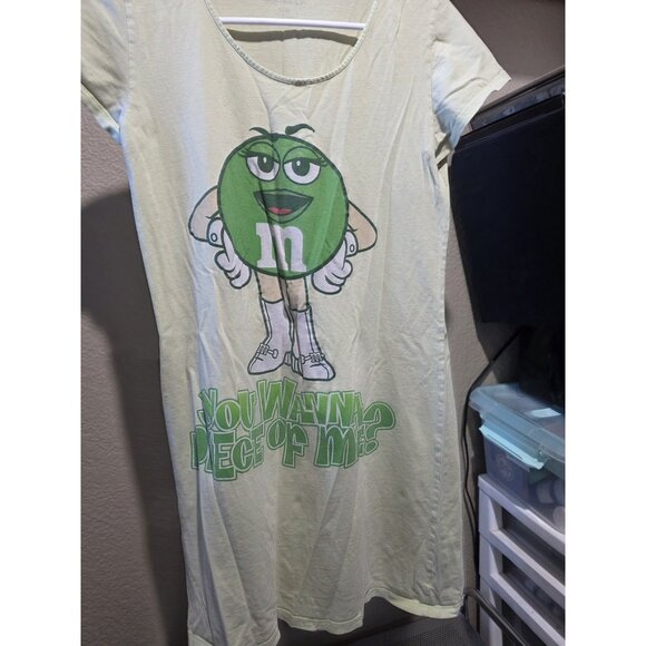 M&M'S Other - M&Ms Green "You Want A Piece Of Me" Nightgown Sleep Shirt Women's Small Medium